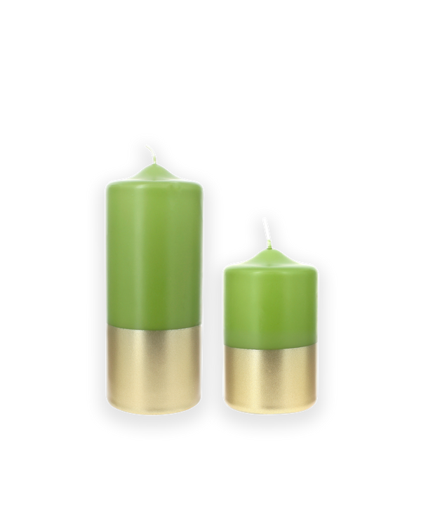 Dip-Dye Pilaarkaars Gold & Vert