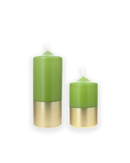 Dip-Dye Pilaarkaars Gold & Vert