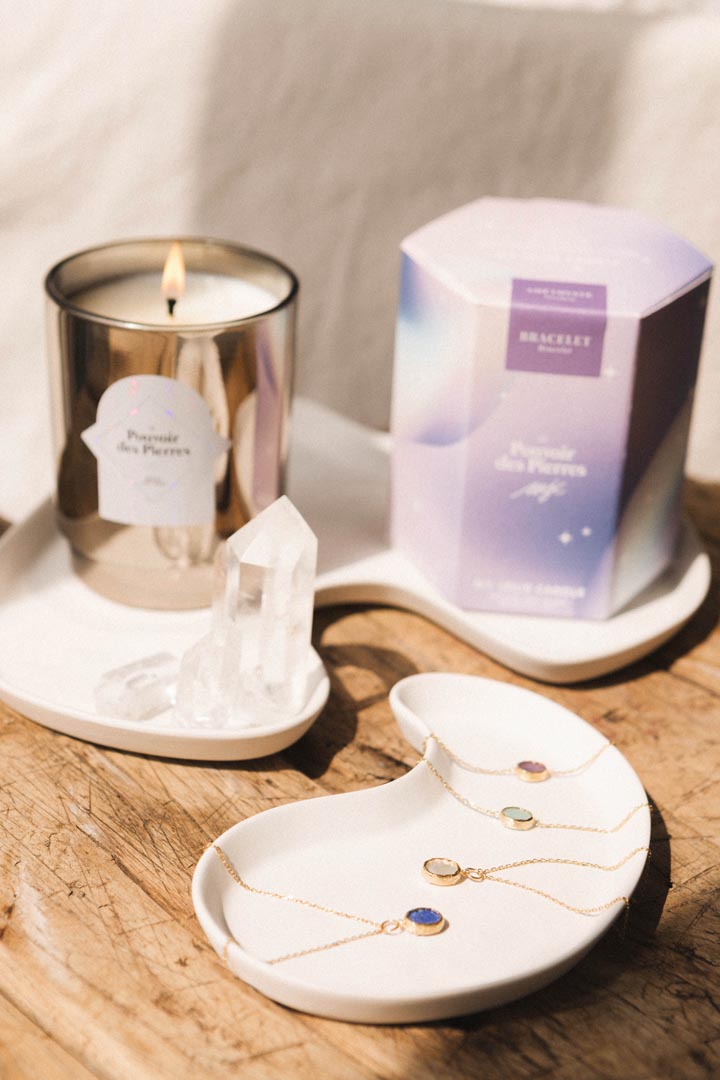 Geurkaars Le Pouvoir des Pierres 250g