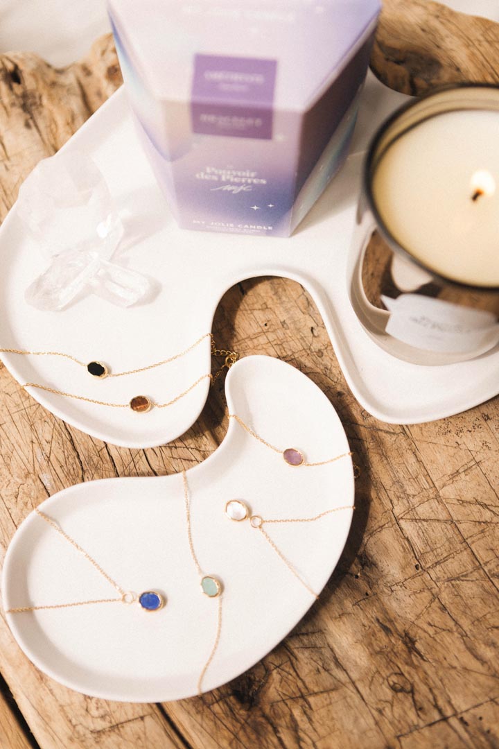 Geurkaars Le Pouvoir des Pierres 250g