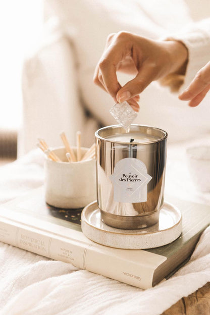 Geurkaars Le Pouvoir des Pierres 250g